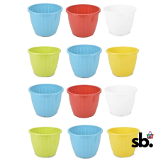Umi Plastic Duro Flower Pot for...