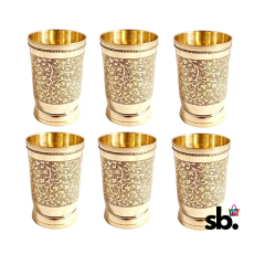 Pure Brass Mughlai Style Embossed...