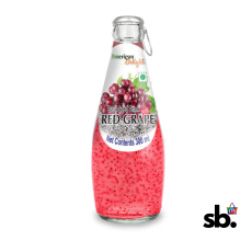  Basil Seed Drink Red Grape Fruit...